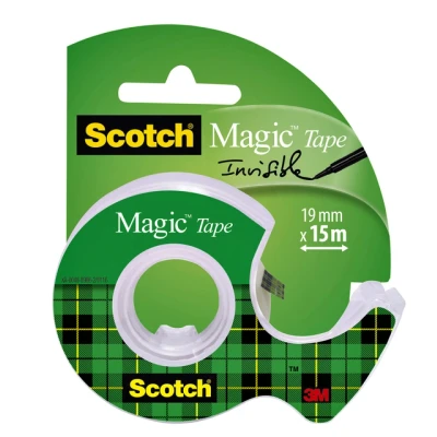 Afbeelding van Plakband Scotch Magic 810 19mmx15m onzichtbaar + afroller