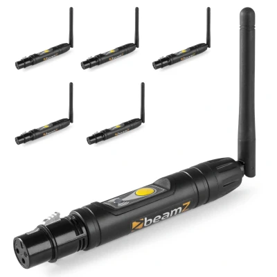 Afbeelding van Draadloze DMX set met 6x BBP W zender / ontvanger