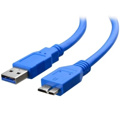 Afbeelding van TECHly USB kabel 3.2 Gen1 (USB 3.0 / 3.1 Gen1) A stekker, Micro B stekker 50.00 cm Blauw Vergulde steekcontacten