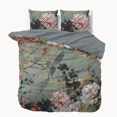 Afbeelding van Dekbedovertrek 1 Persoons 140x200 Sleeptime Polykatoen Grijs