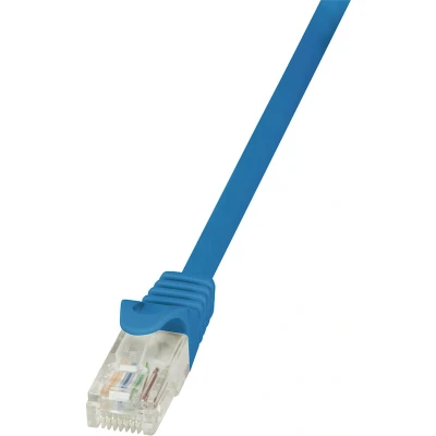 Afbeelding van LogiLink CP2036U RJ45 Netwerkkabel, patchkabel CAT 6 U/UTP 1.00 m Blauw Snagless 1 stuk(s)