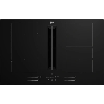 Afbeelding van Beko HIXI84700UF Inductie inbouwkookplaat met afzuiging Zwart