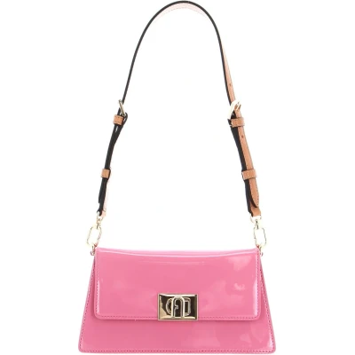 Afbeelding van FURLA Leren Schoudertas Avondtas Zoe Mini Shoulder Bag Blossom Roze