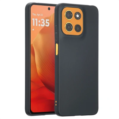 Afbeelding van Motorola Moto G15 Power Hoesje Siliconen en TPU (zacht) imoshion Softcase/Backcover Zwart Telefoonhoesje