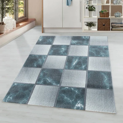 Afbeelding van Modern vloerkleed Optimism Box Blauw/Grijs 140x200cm Adana Carpets