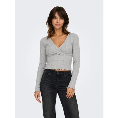 Afbeelding van Only Shirt met lange mouwen ONLCARLOTTA L/S WRAP TOP JRS