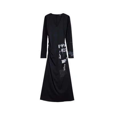 Afbeelding van Desigual Jurk zwart / wit