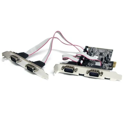 Afbeelding van StarTech.com 4 poort Native PCI Express RS232 Seriële Kaart met 16550 UART