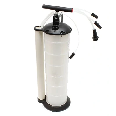 Afbeelding van Handmatige olie afzuigpomp vloeistofpomp oliepomp 7 liter inclusief slangen