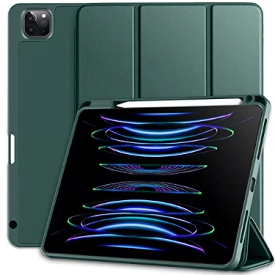 Afbeelding van Vobafe Hoes Compatibel met iPad Pro 11 2021/2020, Standard Function voor Inch, 2e Generatie Potlood Opladen, Automatisch Wekken/Slapen Dennen Groen