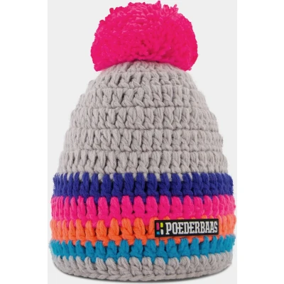 Afbeelding van Muts Poederbaas Classic Colorful Grey Pink Orange