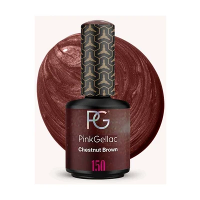 Afbeelding van Pink Gellac 150 Chestnut Brown gel nagellak 15 ml
