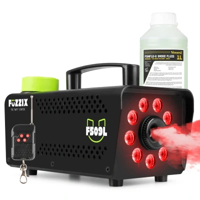 Afbeelding van Fuzzix F509L Party Rookmachine met lichteffecten en 1L rookvloeistof