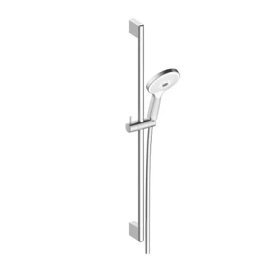 Afbeelding van Duravit, Douchekop, Doucheset chroom (3 Typen balken, 14 l/min)