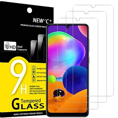 Afbeelding van NEW&#039;C 3 Stuks, Screen Protector voor Samsung Galaxy A31, Gehard Glass Schermbeschermer Film 0.33 mm ultra transparant, resistent