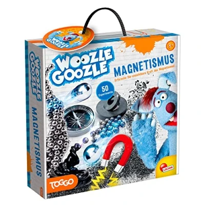 Afbeelding van Lisciani Woozle Goozle Magnetisme Experimenteerdoos voor kinderen vanaf 8 jaar Educatief Wetenschapsspel met 50 grappige magnetische experimenten en accessoires