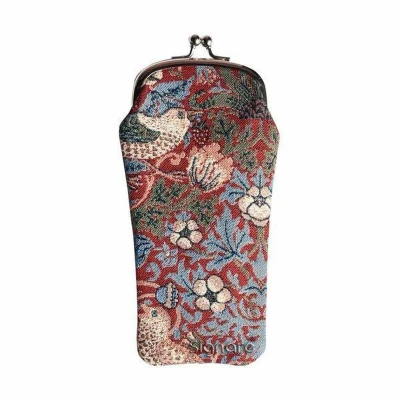 Afbeelding van Signare Brillenhouder Strawberry Thief Red William Morris