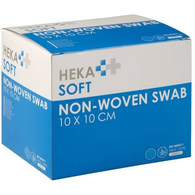 Afbeelding van HEKA steriel Gaasje Soft non woven kompres 10 x cm 4 lagen