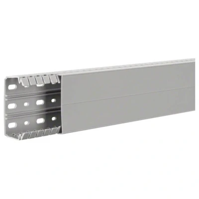 Afbeelding van Hager tehalit ba7 bedradingskoker hxbxl 40x80x2000mm doorsnede 2118mm2 bodemperforatie steengrijs ral7030 ba740080