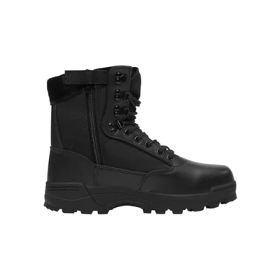 Afbeelding van Brandit Tactical Zipper Veterboots, Dames, Maat: 39, Black Schoenen