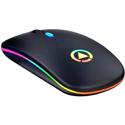 Afbeelding van Unity Draadloze muis, oplaadbaar, mini stil, click, ultradun, 1600 dpi, voor laptop, pc, computer, Mac, zwart