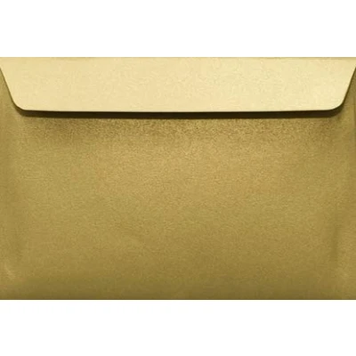Afbeelding van Netuno 25 parelmoer goude enveloppen C6 114x162mm Sirio Pearl Aurum rechte klep glanzende voor bruiloft doop Kerstmis verjaardag