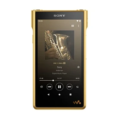 Afbeelding van Sony NW WM1ZM2 Signature Series Walkman digitale muziekspeler met hoge resolutie audio, Android 11, touchscreen, Bluetooth &amp; Wi Fi goud