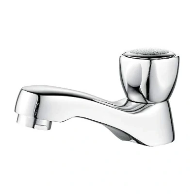 Afbeelding van Ibergrif M18054 Wastafelkraan, Enkele Koude Kraan, Alleen Koud Water Messing, Chroom