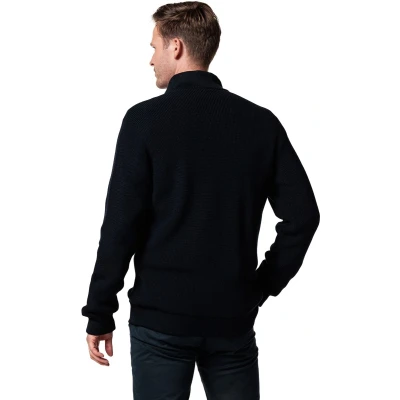 Afbeelding van Baileys Lange MOUW Regular FIT Opstaande Kraag Structuur Vest, Heren, Maat: 4XL, Navy