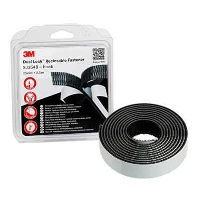 Afbeelding van 3M Dubbelzijdig Tape 25 X 2,5 MM Zwart