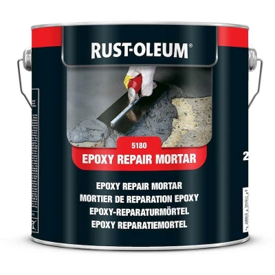 Afbeelding van Rust oleum 5180 epoxy reparatiemortel 2,5 kg, donkergrijs, emmer