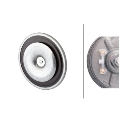 Afbeelding van HELLA VALUEFIT Claxon HEAVY DUTY HORN B36 12V 116dB(A) Frequentiebereik: 400Hz Hoge toon Electrisch ECE Behuizingskleur: grijs/zwart Platte stekkeraansluiting 3BA 002 768 551