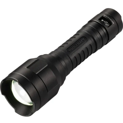 Afbeelding van TOOLCRAFT TO 10153320 Zaklamp werkt op Li ion oplaadbare batterij Instelbare puntgrootte, Verstelbaar, Met USB poort 1100 lm 30 h 228 g