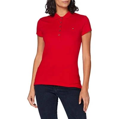 Afbeelding van Tommy Hilfiger polo slim fit rood