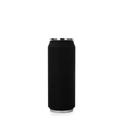 Afbeelding van YOKO DESIGN 1304 thermoskan dubbelwandig roestvrij staal, 7 cm, 500 ml, zwart, 19 x cm