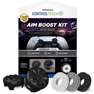 Afbeelding van KontrolFreek Galaxy AimBoost Thumbsticks + Precision Rings Zwart (PS5/PS4)