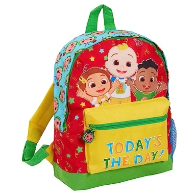 Afbeelding van CoComelon Rugzak jongens en meisjes, JJ kinderfiguur, lunchtas, reisrugzak voor kleuterschool, Rood, One size