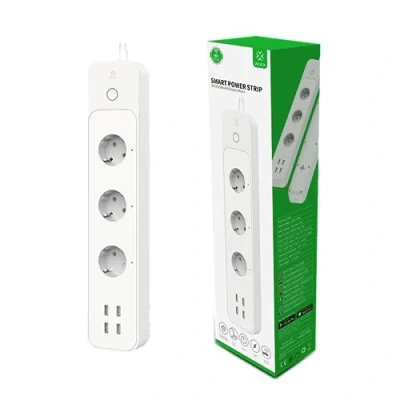 Afbeelding van Woox R5104 Slimme stekkerdoos met energiemeter en 4x USB