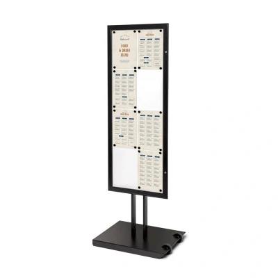 Afbeelding van Outdoor Menustandaard Zwart 8 X A4 Enkelzijdig Syna SCPF8XA4C9005 Horeca &amp; Professioneel