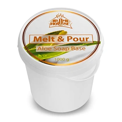 Afbeelding van Zeep Basis van Aloe Vera 1000g Gietzeep Eenvoudig Zepen Omsmelten Transparant Creatieve Handgemaakt Ruwe Maak Je Eigen Smelten Wit