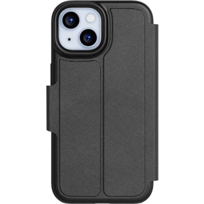 Afbeelding van Tech21 EvoLite Wallet for iPhone 15 Impact Protection Case 3 kaartsleuven Zwart