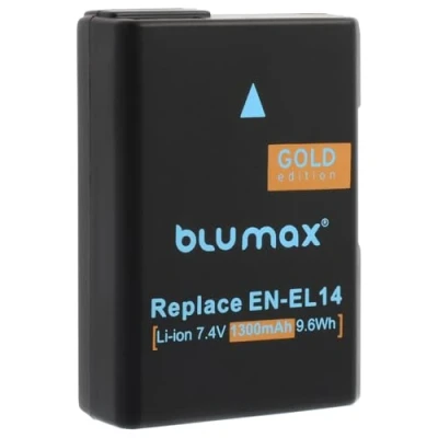 Afbeelding van Blumax Accu 1100mAh vervangt Nikon EN EL14 EL14a D5300 D5100 D5500 D3100 D3200 D3300 D3400 P7800 P7700 P7100 P7000