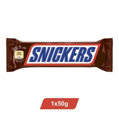 Afbeelding van Snickers Single Chocolade Reep 51 Gram