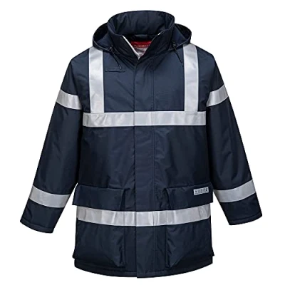 Afbeelding van Portwest S785 Bizflame Regen Antistatische En Vlamvertragende Jas, Marine, Grootte XXXL