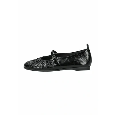 Afbeelding van Gabor Ballerina&#039;s met enkelbandjes schwarz, Dames, Maat: 43, Schwarz Leer