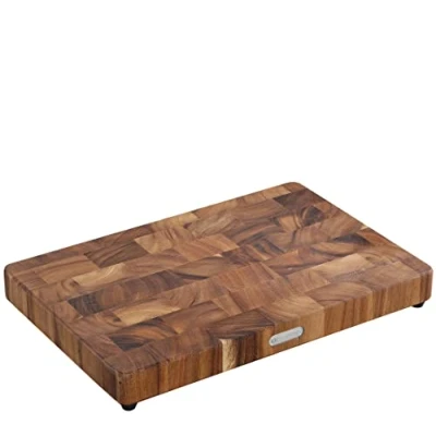 Afbeelding van Zassenhaus Hakblok van duurzaam acaciahout in de kleur donkerbruin, afmetingen: 45 cm x 30 4,5 cm, 055481