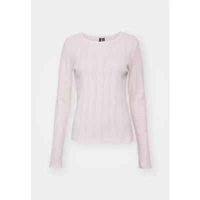 Afbeelding van Vero Moda Vmlisa Pointelle Longsleeve pinkaboo, Dames, Maat: Small, Pink a boo