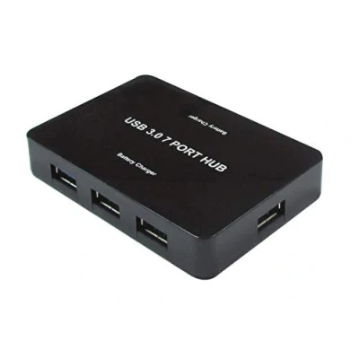Afbeelding van Value USB combi hub 7 poorten Zwart