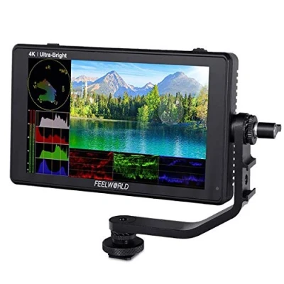 Afbeelding van Feelworld LUT6S 6 Inch 2600nits HDR/3D LUT Touchscreen DSLR Camera Veld Monitor met Golfvorm VectorScope Histogram 3G SDI 4 K HDMI Input Output 1920X1080 IPS Panel