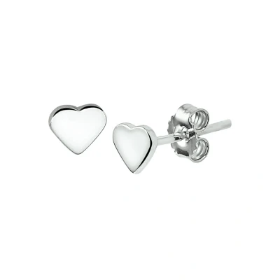 Afbeelding van Zilver Gerhodineerd Oorknoppen Hart 1324030